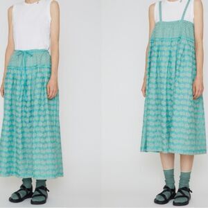 Antipast 2Way Embroidery Skirt Dress Combo Mint ES195 NWT